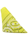 Rock Solid The Code Silicone Cock Ring with Bandana - Yellow/Black