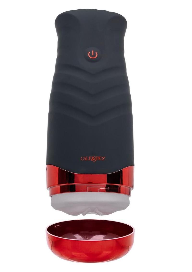 Xcess Gyrating Power Pussy Rechargeable Stroker - Black