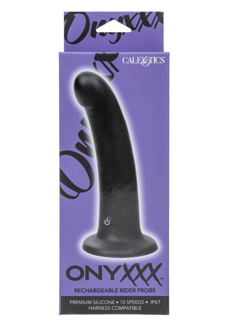 Onyxxx Rechargeable Silicone Rider Probe - Black
