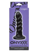 Onyxxx Rechargeable Silicone Rippled Probe - Black