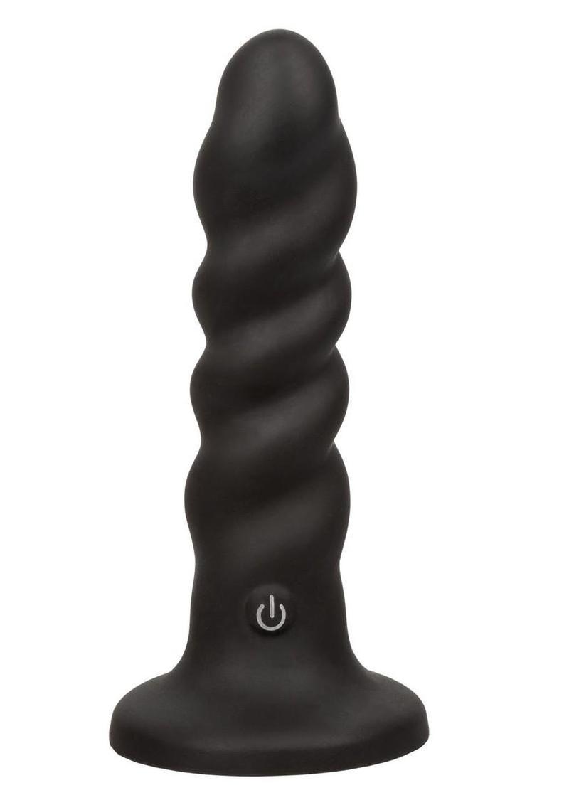 Onyxxx Rechargeable Silicone Rippled Probe - Black
