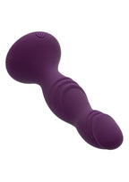 Deep Stud Rechargeable Silicone Reverberating Probe - Purple