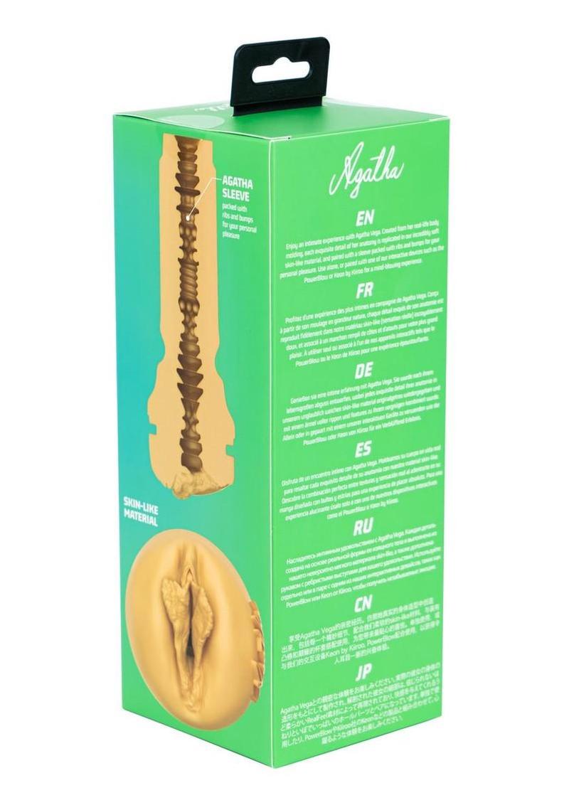 Kiiroo Feel Stars Collection Agatha Vega Stroker - PBC - Pussy - Vanilla