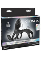 Fantasy C-Ringz Ultimate Couples Cage Max Vibrating Cock Ring - Black