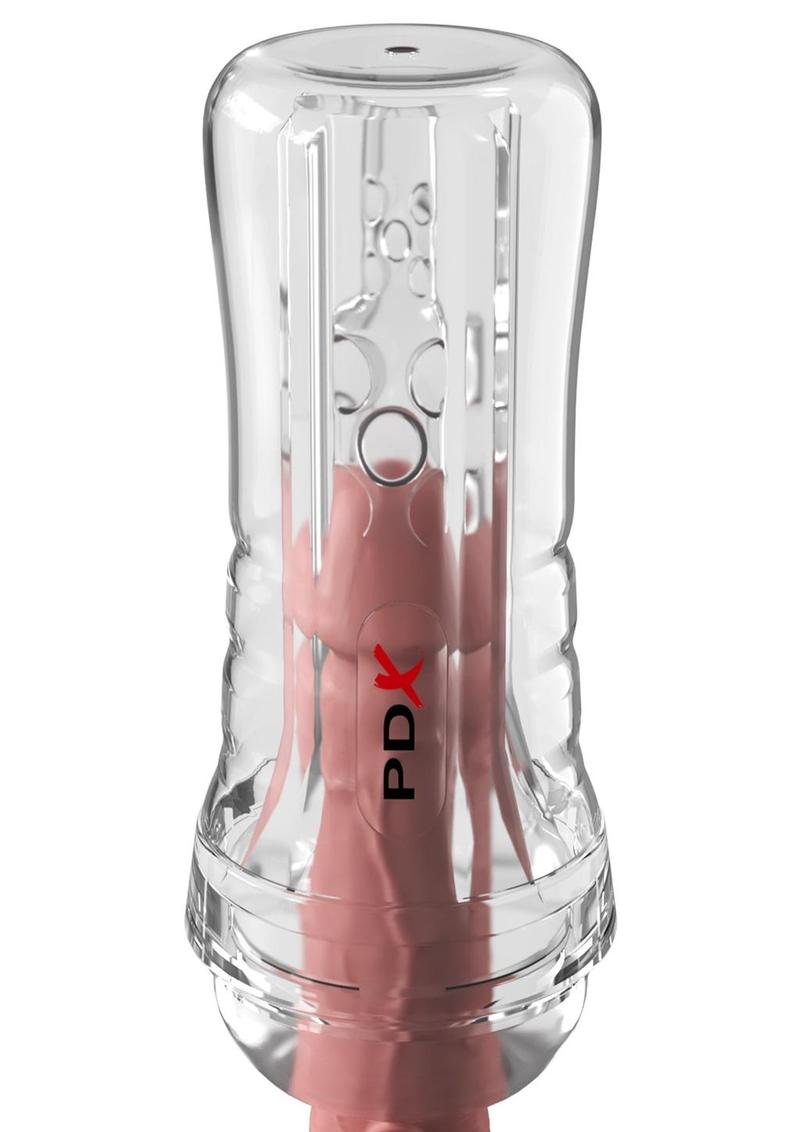 PDX Elite ViewTube See-Thru EZ-Grip Stroker - General Orifice - Clear