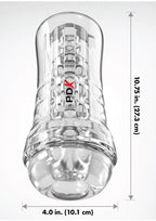 PDX Elite ViewTube See-Thru EZ-Grip Stroker - General Orifice - Clear