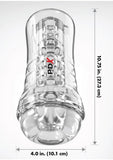 PDX Elite ViewTube See-Thru EZ-Grip Stroker - General Orifice - Clear