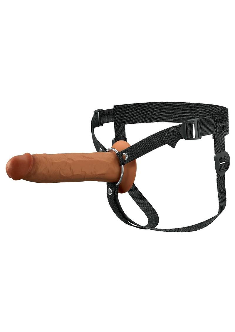 Fantasy X-Tensions Elite Silicone Dual Density Hollow Strap-On 9in - Caramel