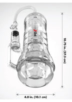 PDX Elite ViewTube Vac XXL Pump See-Thru EZ-Grip Pump Stroker - General Orifice - Clear