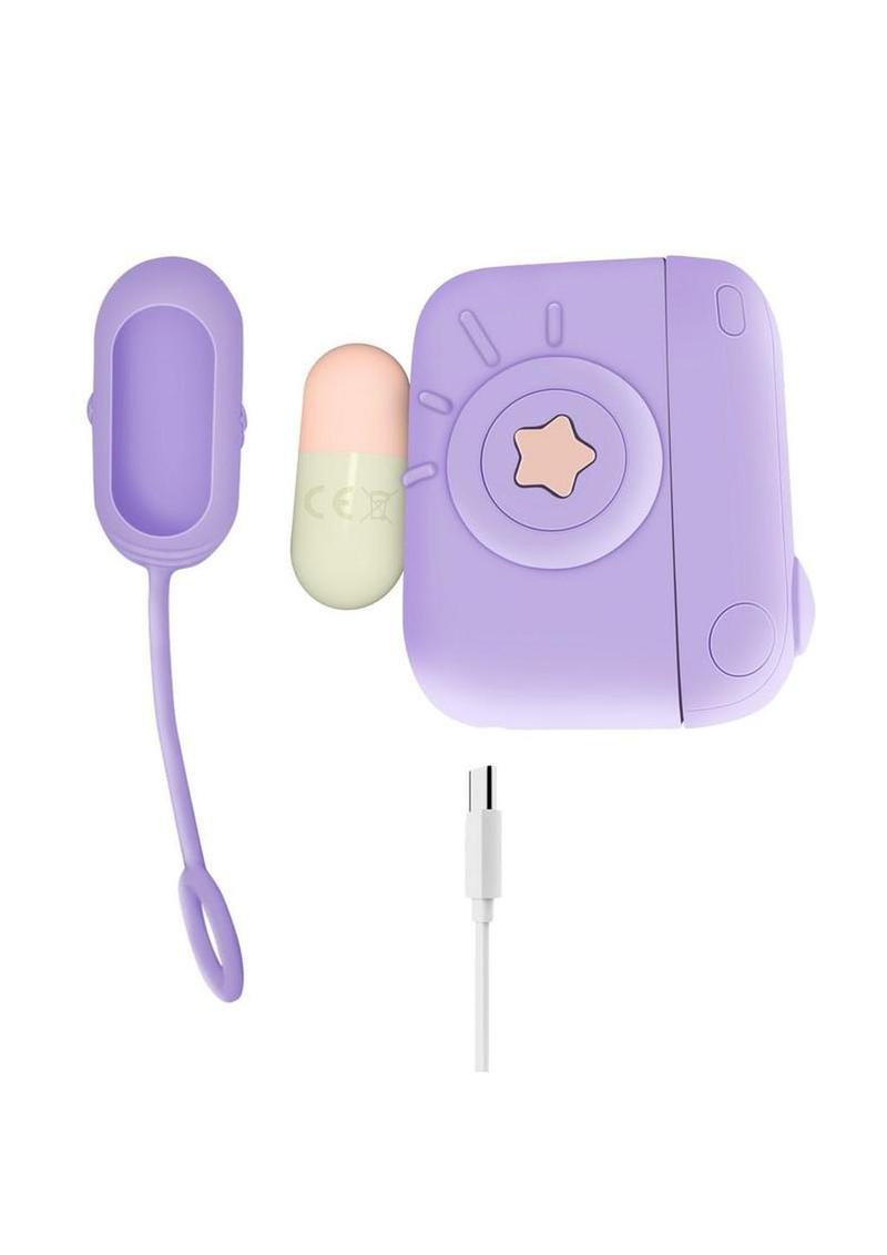 Play With Me Snapstar Rechargeable Vibrator Set with Remote (4 Piece) - Purple