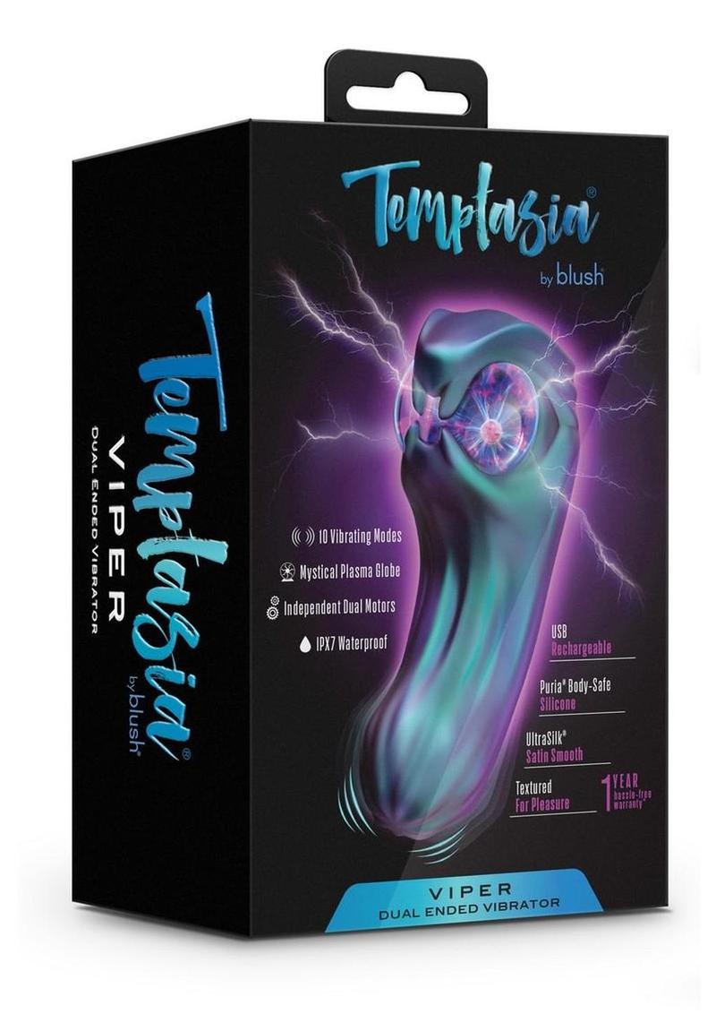 Temptasia Viper Rechargeable Dual End Vibrator - Dark Millenia Purple