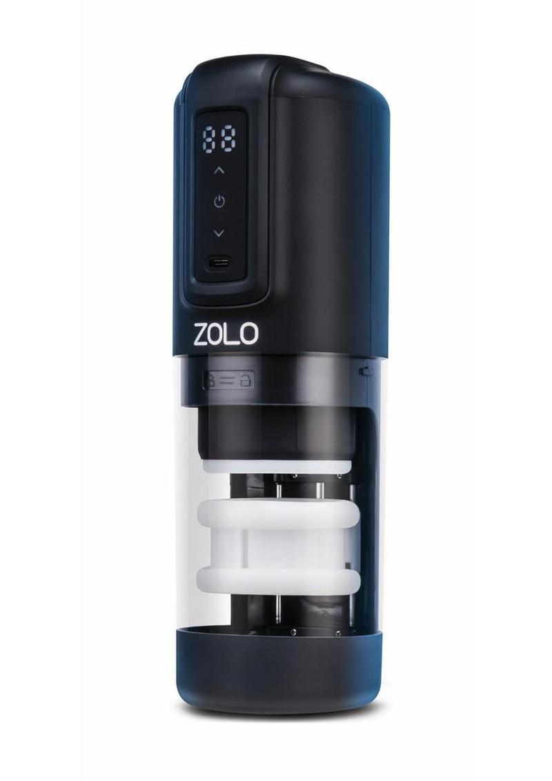 Zolo Hawk Tuah Ultimate BJ Thrusting Rechargeable Masturbator - Black/Clear