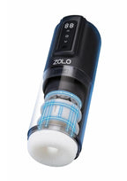 Zolo Hawk Tuah Ultimate BJ Thrusting Rechargeable Masturbator - Black/Clear