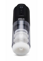 Zolo Hawk Tuah Ultimate BJ Thrusting Rechargeable Masturbator - Black/Clear