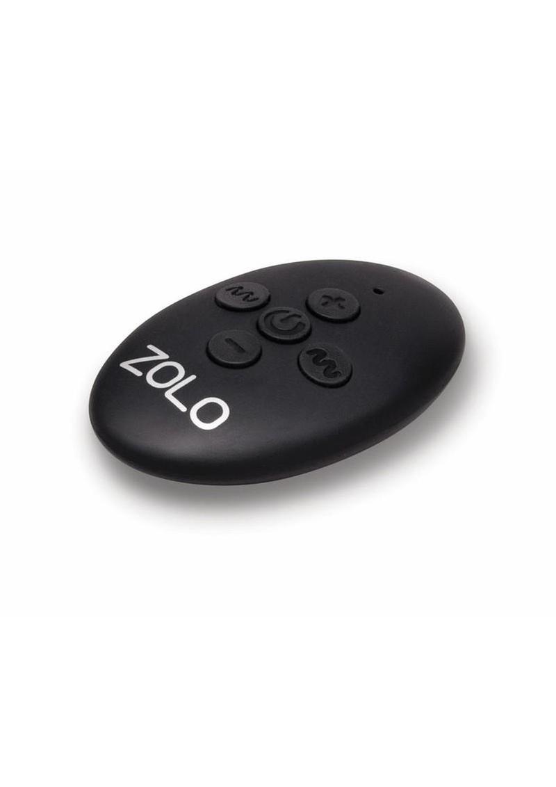 Zolo Nut Buster Rechargeable Multi-Function Masturbator with Remote - Black/Clear