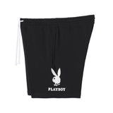 PLAYBOY Men's Double Bunny Sweat Shorts