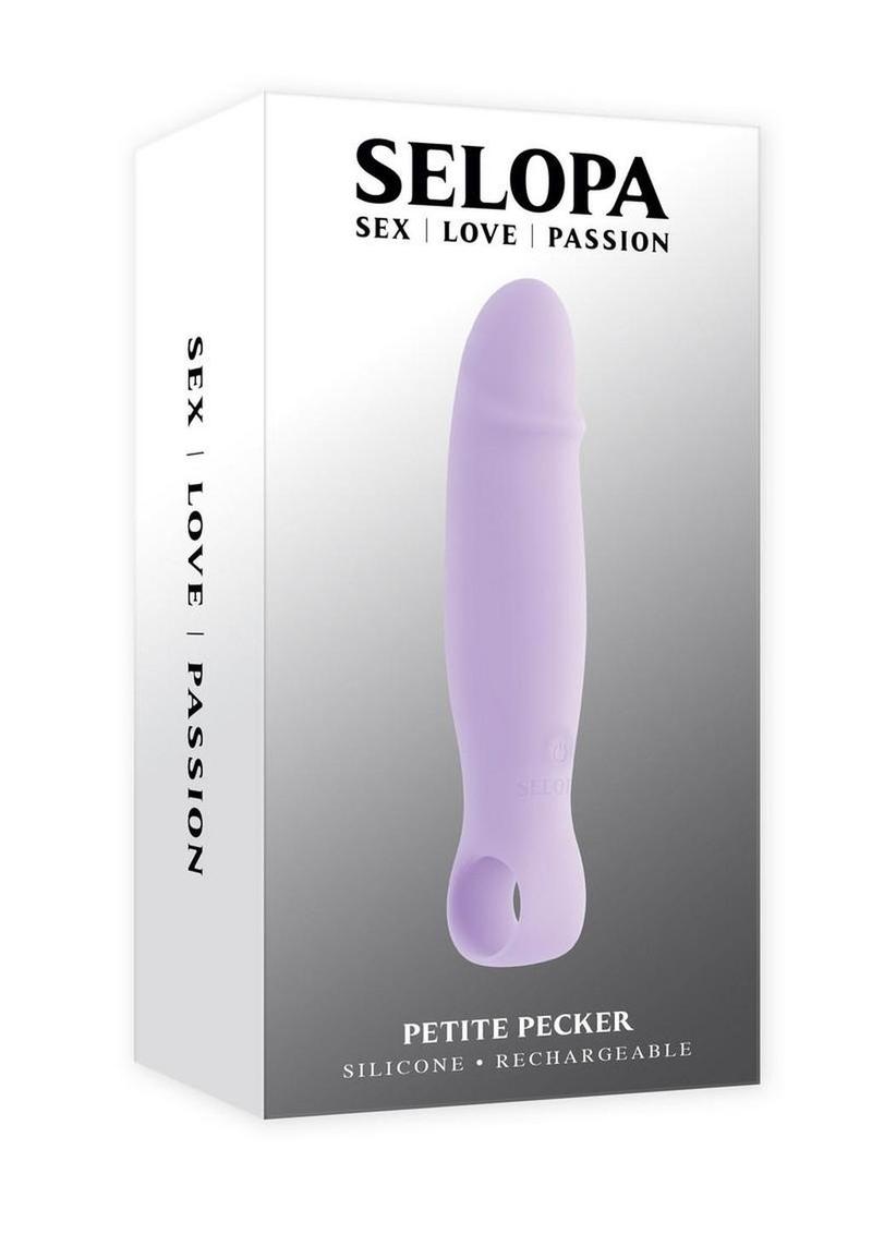 Selopa Petite Pecker Rechargeable Silicone Vibrator - Purple