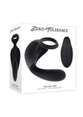 Zero Tolerance Ballin' Out Silicone Rechargeable Prostate Massager with Remote - Black