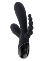 Selopa Triple Aces Rechargeable Silicone Triple Rabbit Vibrator - Black