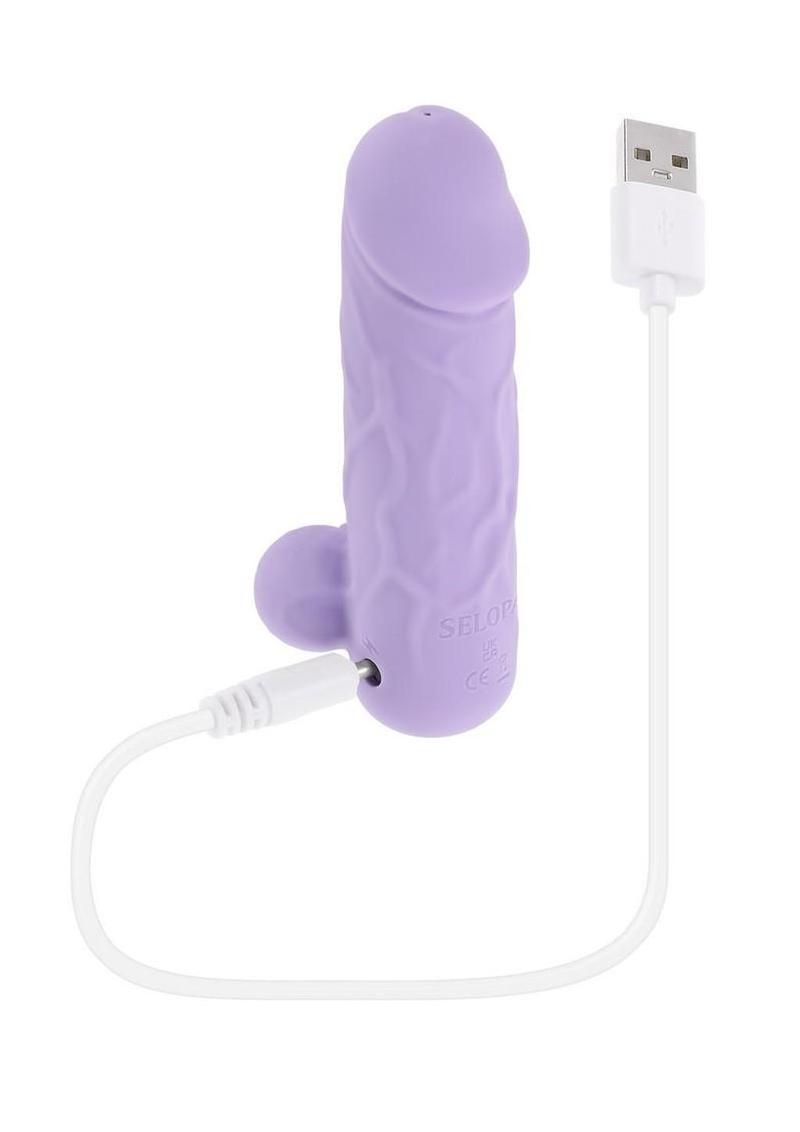 Selopa Ballsy Bullet Rechargeable Silicone with Sleeve - Purple