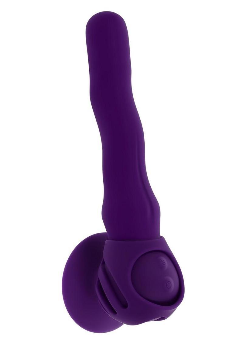 Playboy Wiggle It Rechargeable Silicone Wiggling Shaft - Purple