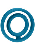 Levelz Classic Grooved Silicone Cock & Ball Ring - Teal
