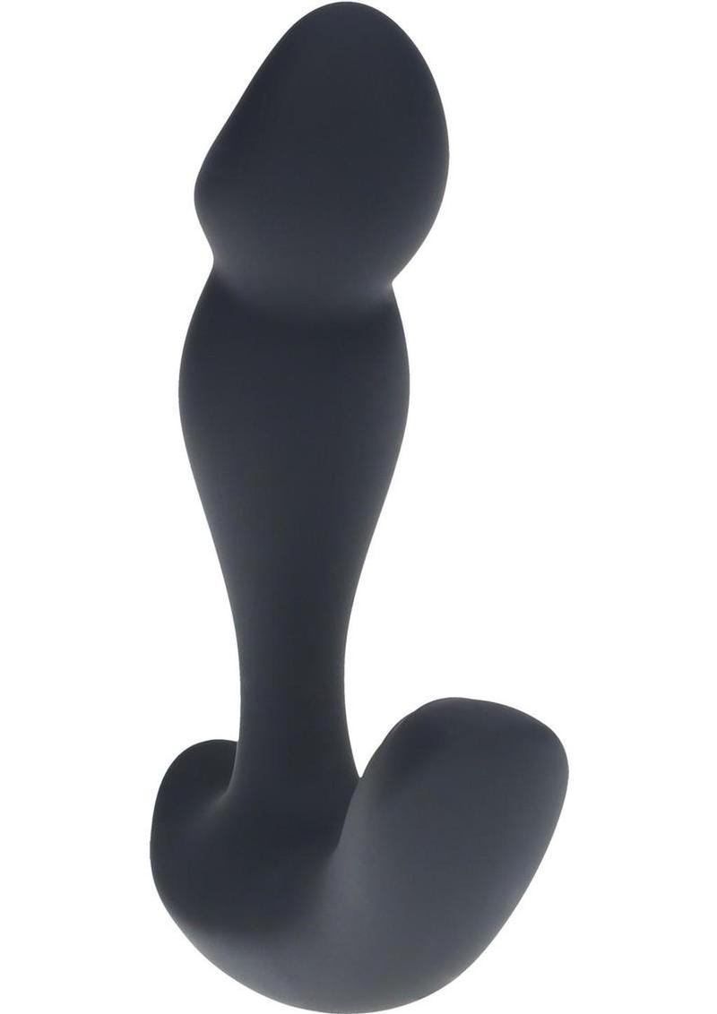 Levelz Dual Motor Vibrating Liquid Silicone Prostate Stimulator with Remote Control - Black