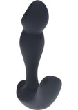 Levelz Dual Motor Vibrating Liquid Silicone Prostate Stimulator with Remote Control - Black
