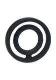 Levelz Classic Grooved Silicone Cock & Ball Ring - Black