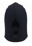 Levelz Adjustable Vibrating Silicone Rechargeable Penis Head Stimulator - Black