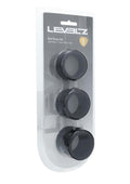 Levelz Liquid Silicone Ball Strap Set of 3 - (S,M,L) 34mm - Black