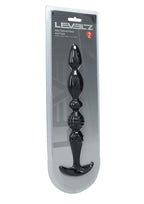 Levelz Multi Textured Silicone Flared Anal Probe - Black
