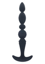 Levelz Multi Textured Silicone Flared Anal Probe - Black
