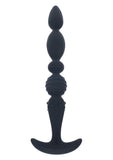 Levelz Multi Textured Silicone Flared Anal Probe - Black