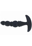 Levelz Multi Textured Silicone Flared Anal Probe - Black