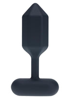 Levelz Hexagonal Vibrating Silicone Rechargeable Anal Plug - Large - Black