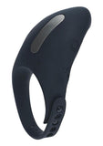 Levelz Adjustable Vibrating Silicone Rechargeable Cock Ring - Black