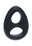 Levelz Double Liquid Silicone Cock & Ball Ring - Black