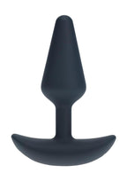 Levelz Classic Vibrating Silicone Rechargeable Anal Plug - Small - Black