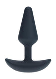 Levelz Classic Vibrating Silicone Rechargeable Anal Plug - Small - Black