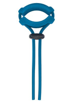 Levelz Detachable Wide Adjustable Silicone Lasso Cock Ring - 5mm - Teal