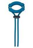 Levelz Detachable Wide Adjustable Silicone Lasso Cock Ring - 5mm - Teal
