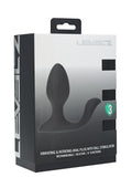 Levelz Vibrating & Rotating Silicone Rechargeable Anal Plug with Ball Stimulator - Black