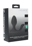 Levelz Vibrating & Rotating Silicone Rechargeable Anal Plug with Ball Stimulator - Black