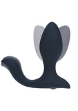 Levelz Vibrating & Rotating Silicone Rechargeable Anal Plug with Ball Stimulator - Black