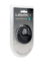 Levelz Vibrating Liquid Silicone Rechargeable Cock & Ball Ring - Black