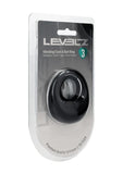 Levelz Vibrating Liquid Silicone Rechargeable Cock & Ball Ring - Black
