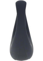 Levelz Vibrating Liquid Silicone Rechargeable Cock & Ball Ring - Black