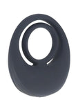 Levelz Vibrating Liquid Silicone Rechargeable Cock & Ball Ring - Black