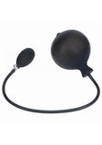 Levelz Ribbed Inflatable Silicone Anal Plug - Black